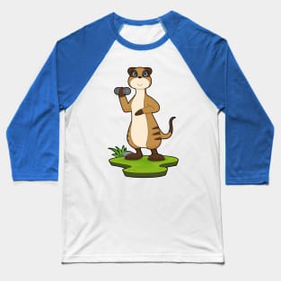 Meerkat Strength training Dumbbell Baseball T-Shirt